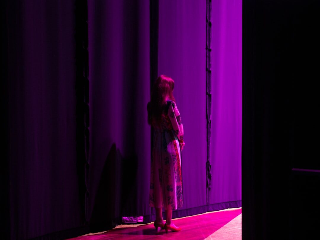 person overcoming fear on stage