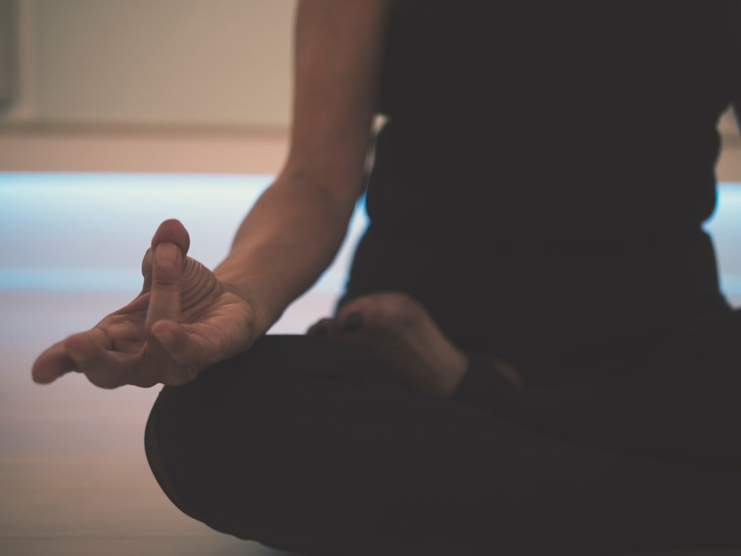 person meditating for personal growth